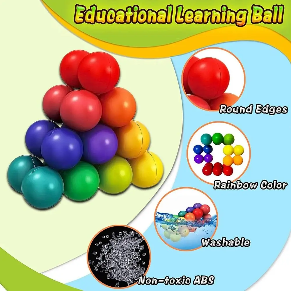ADHD Quiet Toys Sensory Toys Rainbow Color Stimulate Imagination Autism Sensory Toys Waterproof for Stress Relief