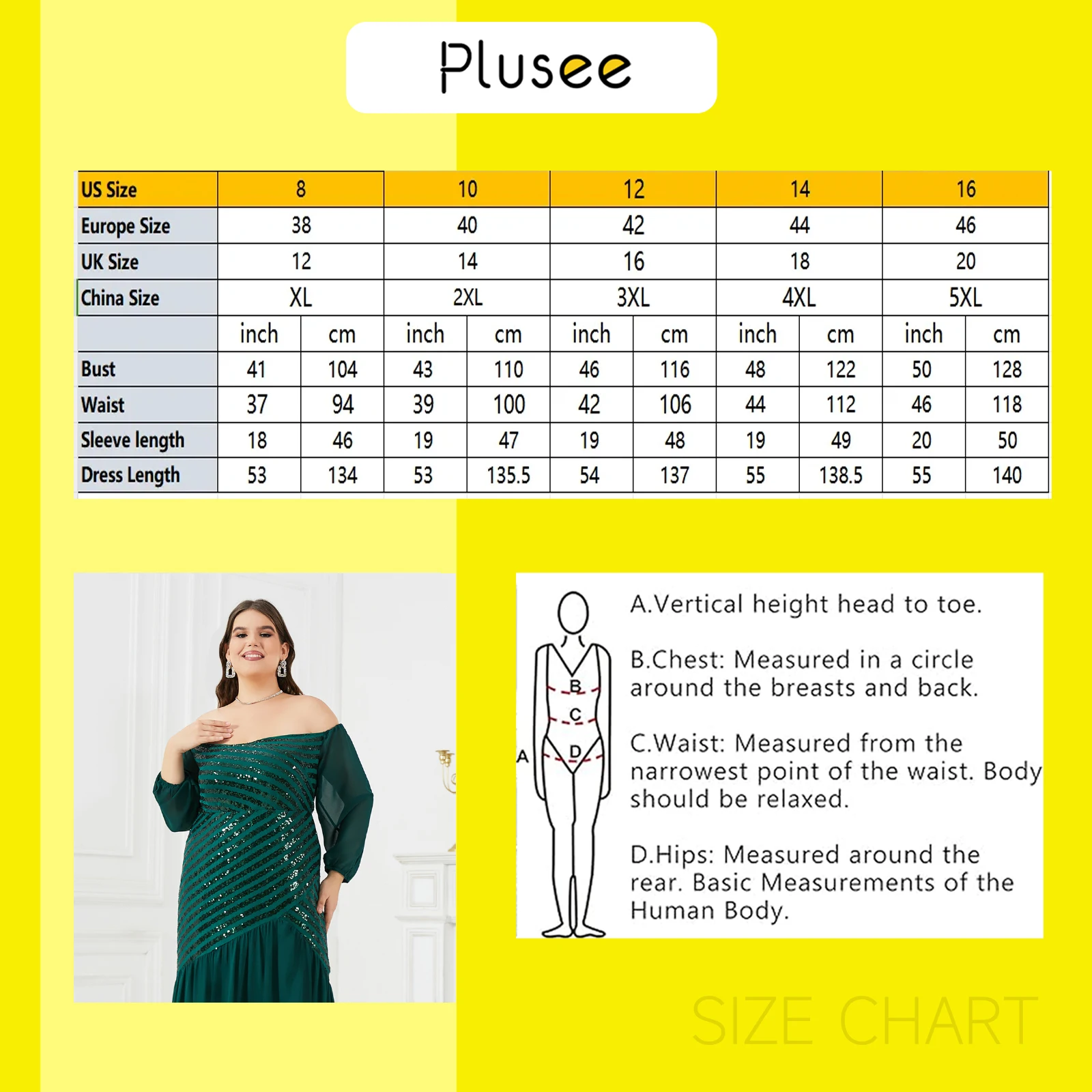 Women Plus Size Evening Dresses Strapless Sequins Splicing Party Dresses 2023 New Sexy Green Wedding Dress Large Size Female