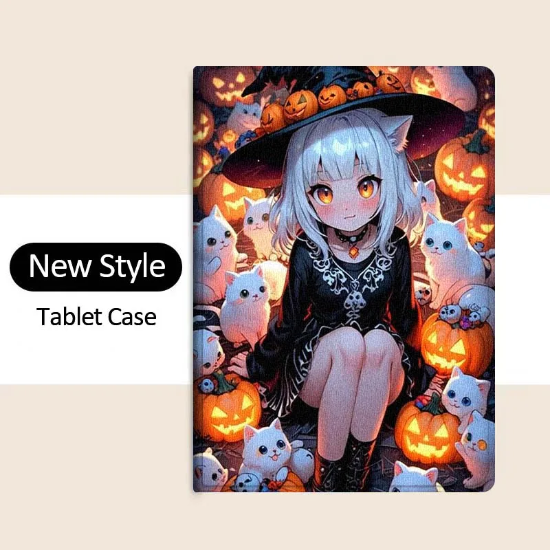 

Cartoon Cat Flower For OPPO Pad 2 3 4 Neo Air SE X Pro 10.36 11 11.4 11.61 12.1 13.2 Inch 2025 Foldable Tablet Case