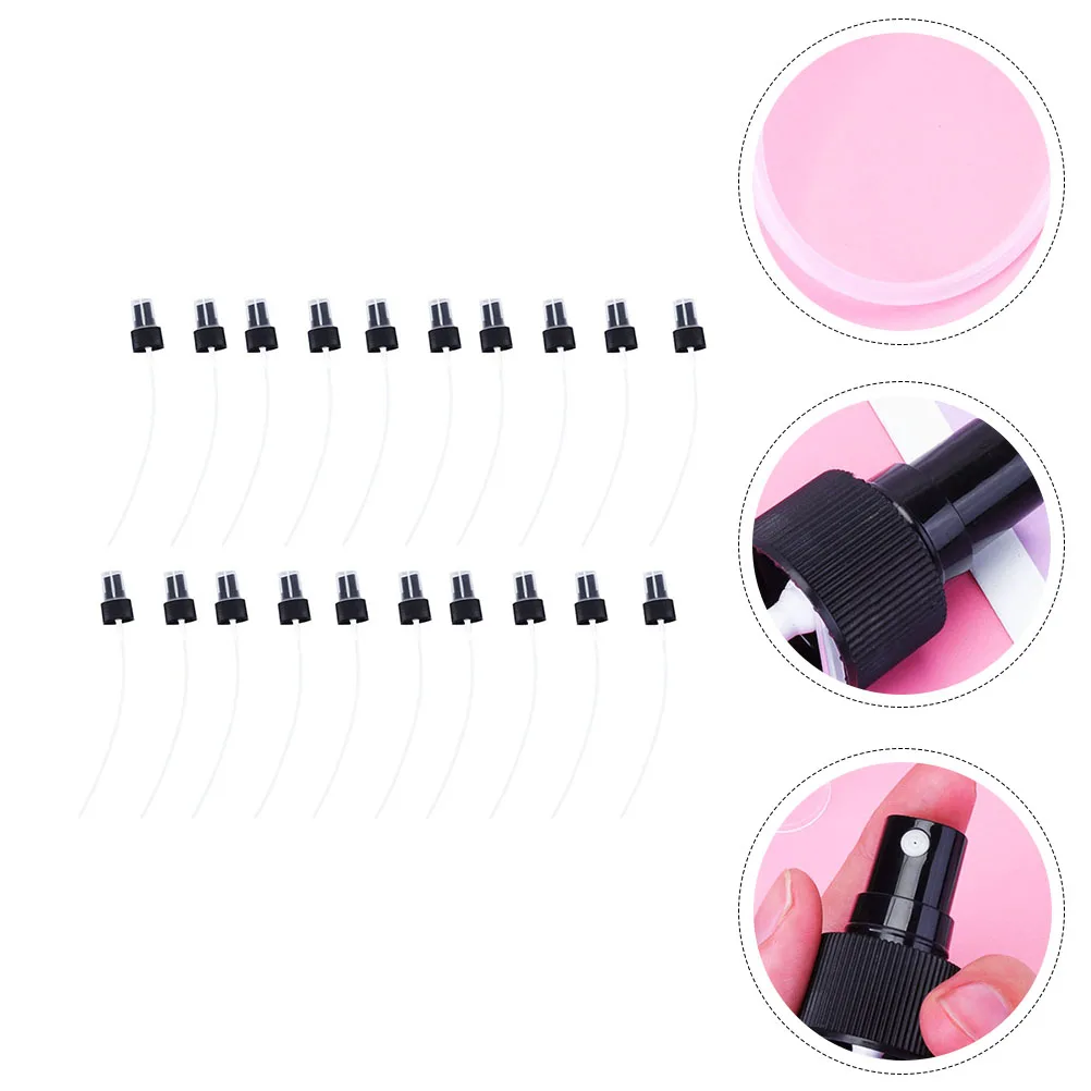 

20pcs Plastic Bottle Tops Press Bottle Nozzle Durable Replacement Mist Sprayer Heads For Skincare Cleaning Alternative Spray