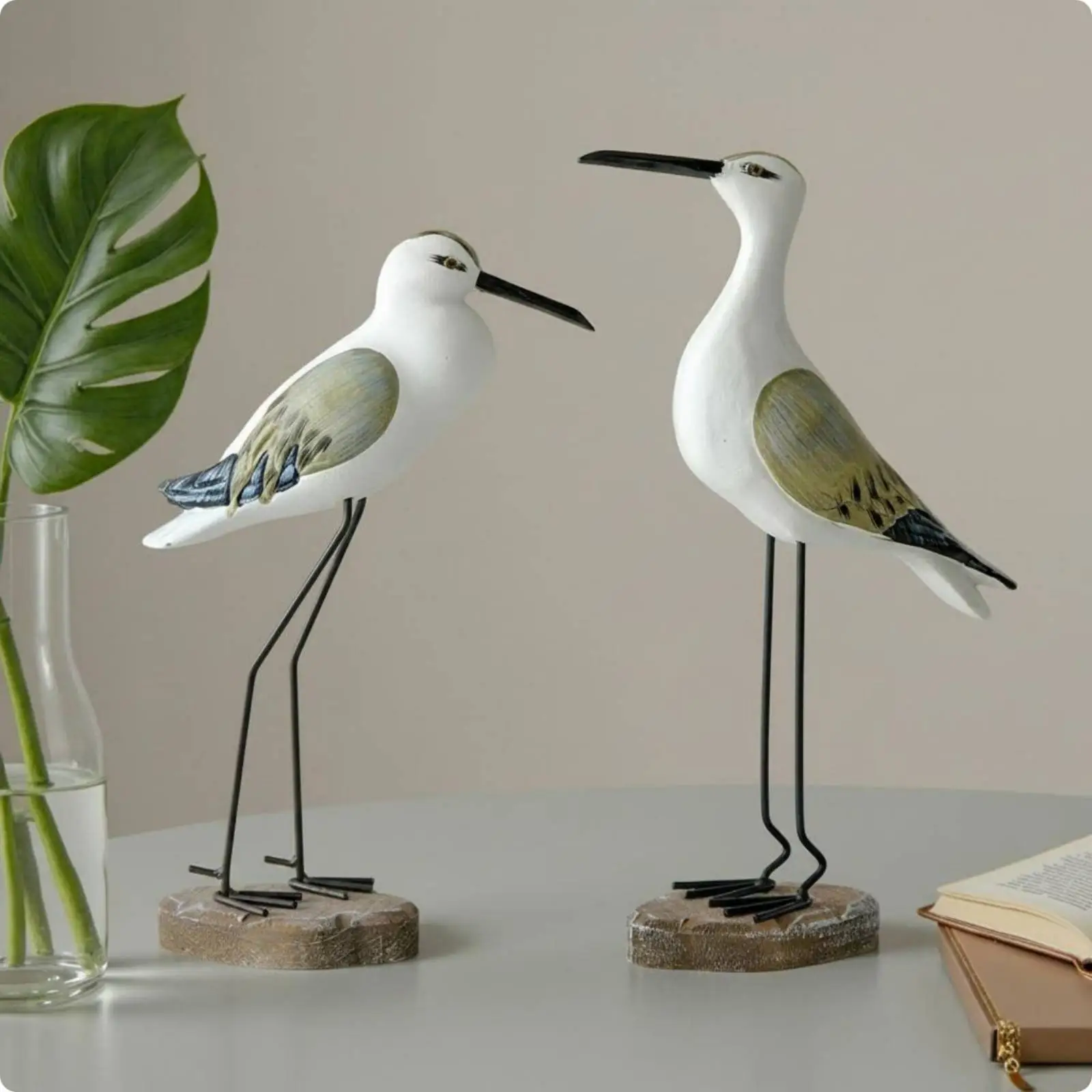 Natural Wood Fish Decor Figurine Hand Finished Sculpture for Entryway Console Mediterranean Vibes Aesthetic Home Decorative