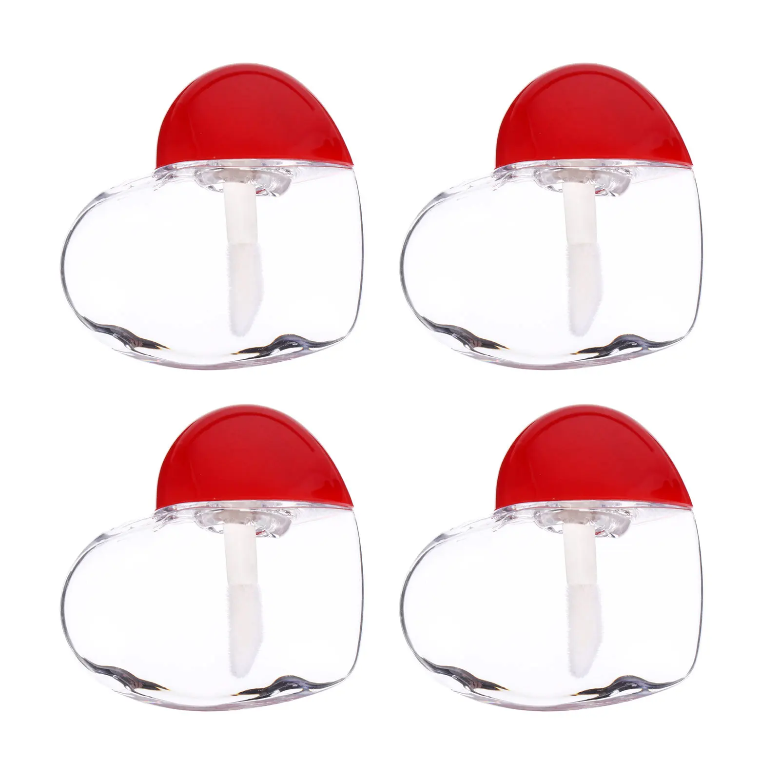 20 szt. Pojemników na błyszczyk w kształcie serca, DIY tubki na balsam do ust, mini kompaktowe, szczelne, przenośne do codziennego użytku, prezent, butelka na szminkę