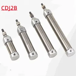 CDJ2B Double Acting Pneumatic Air Cylinder Mini Single Rod 10mm 16mm Bore 20mm 25mm 30mm Stroke CDJ2B10 CDJ2B16