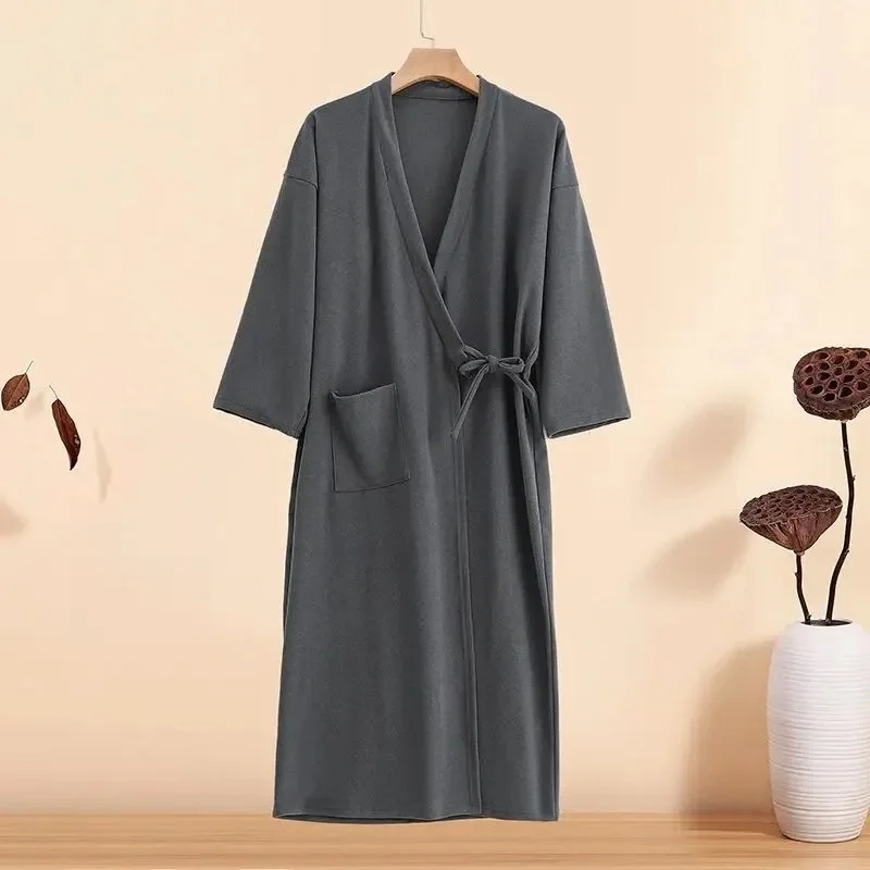 150Kg Large Size Cardigan Nightgown Women\'s Fat MM Loose Robes Loungewear Japanese Kimono Bathrobe Homewear Bath Steamed Clothes