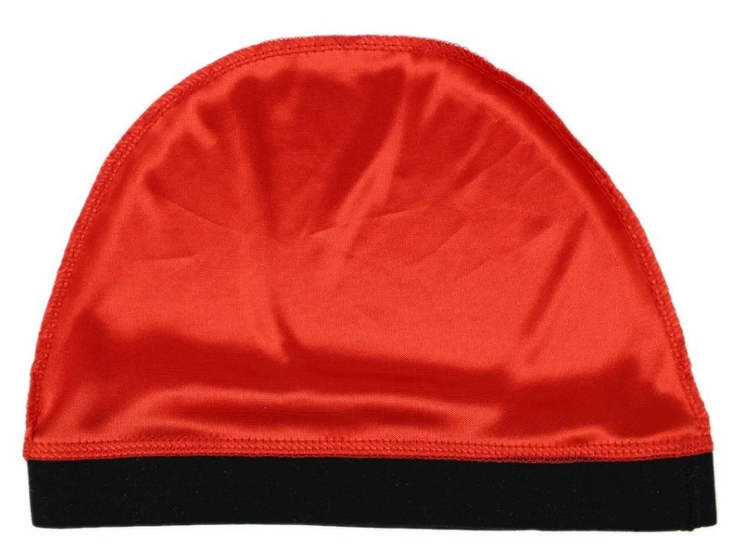 Silky Dome Cap For Making Wigs Men Satin Elastic Band Bandanas Bottom Cap Spandex Cooling Cap Silk Based Beanie Bonnet  Wave Cap