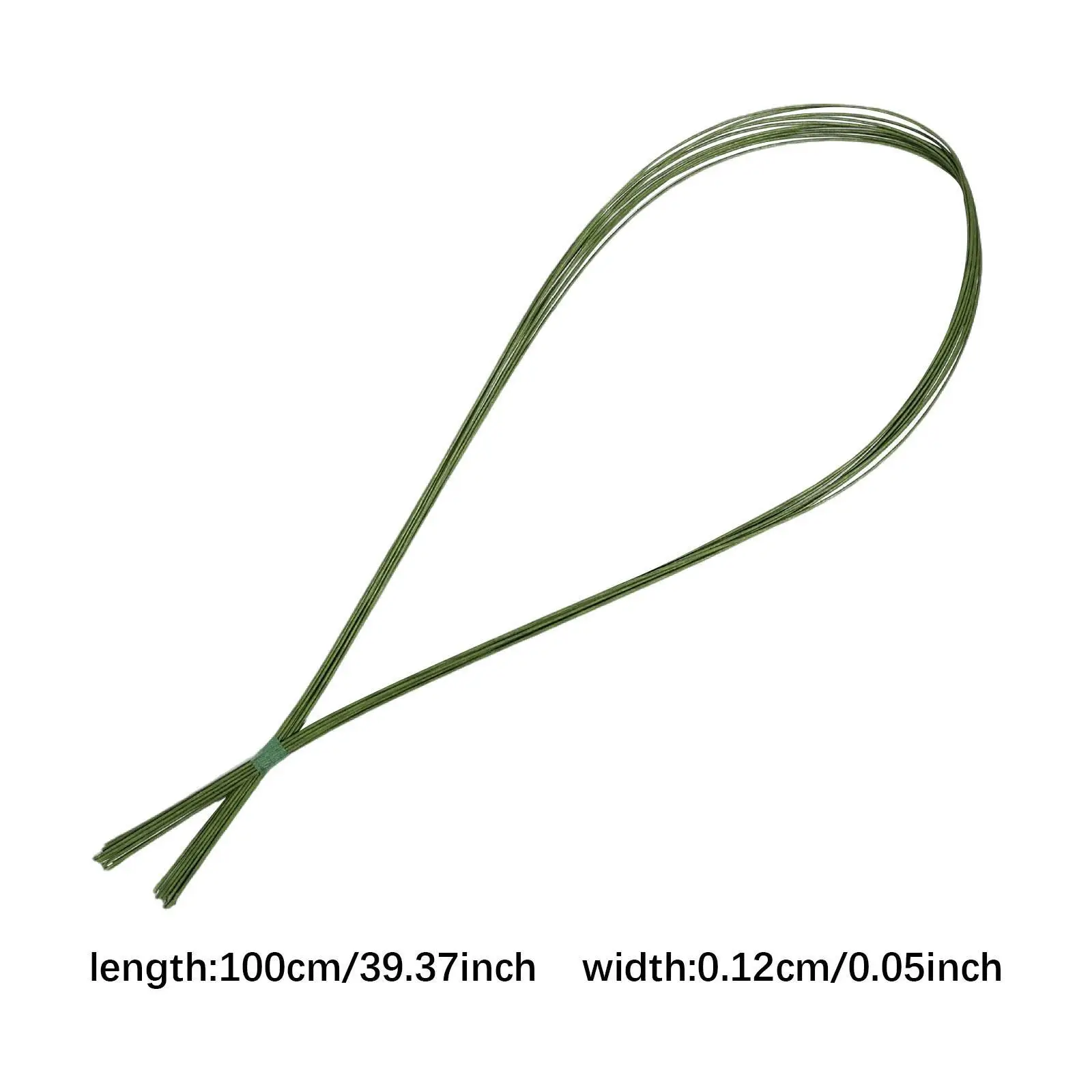 Fio floral florista fio de ferro comprimento 39,37 polegadas, fácil de dobrar, para envoltório de haste de buquê, kit de arranjo floral profissional resistente