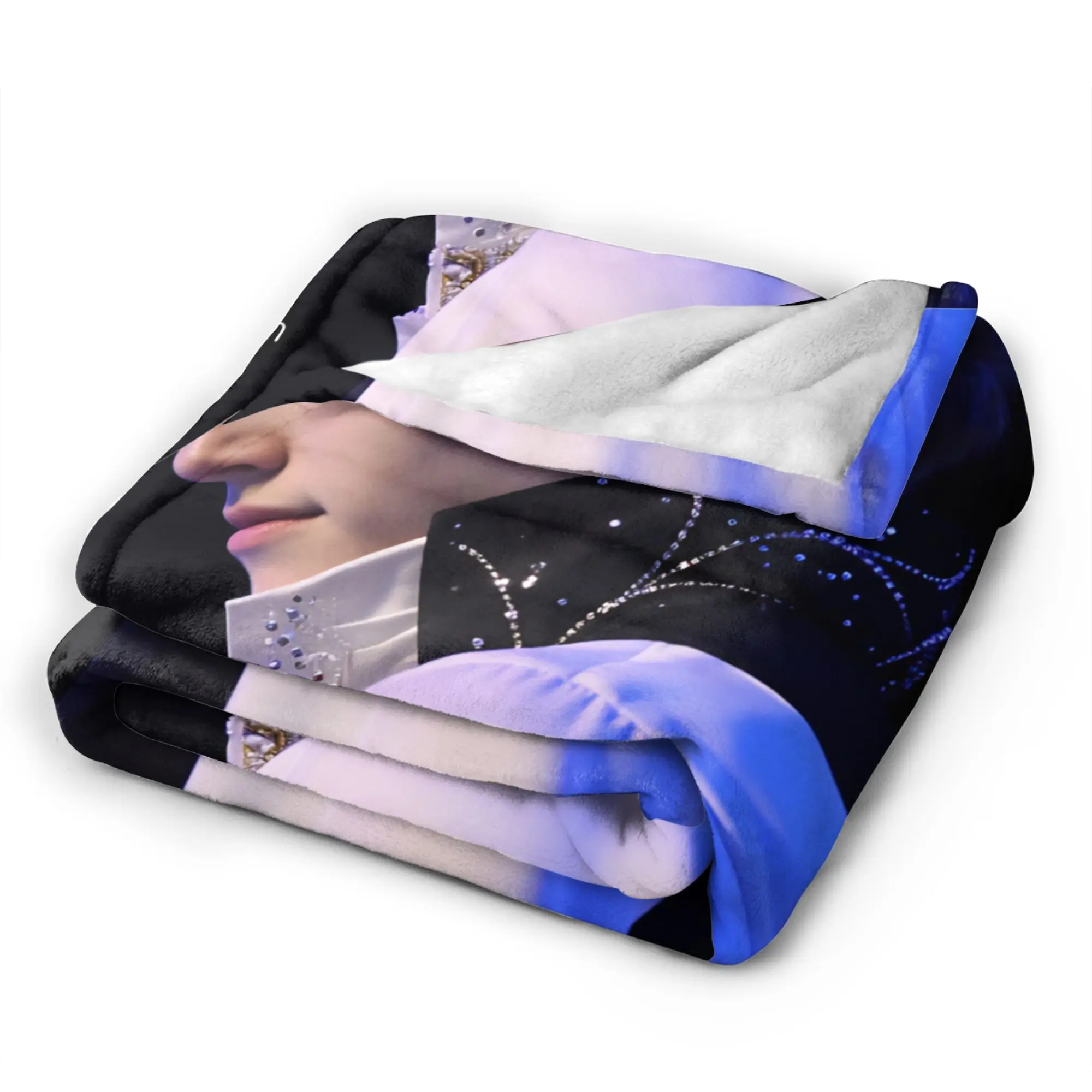 Ilia Malinin Plush Blanket Children  Flannel Throw Blanket For Couch Chair Sofa Bed Warm Custom Quality Bedspread Gift