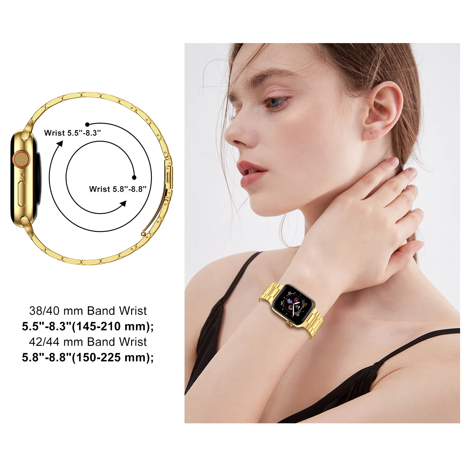 Neues Metallarmband für Apple Watch 12 11 10 46mm 45mm 44mm Edelstahl-Armband IWatch 9 8 7 6 SE 42mm 41mm 40mm 38mm Band – Detail 20