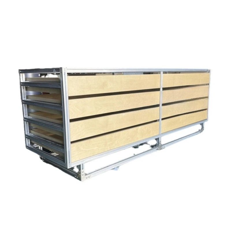 

Birch Ocean Panel Display Cabinet Industrial Style Modern Simple Aluminum Profile Cafe Storage