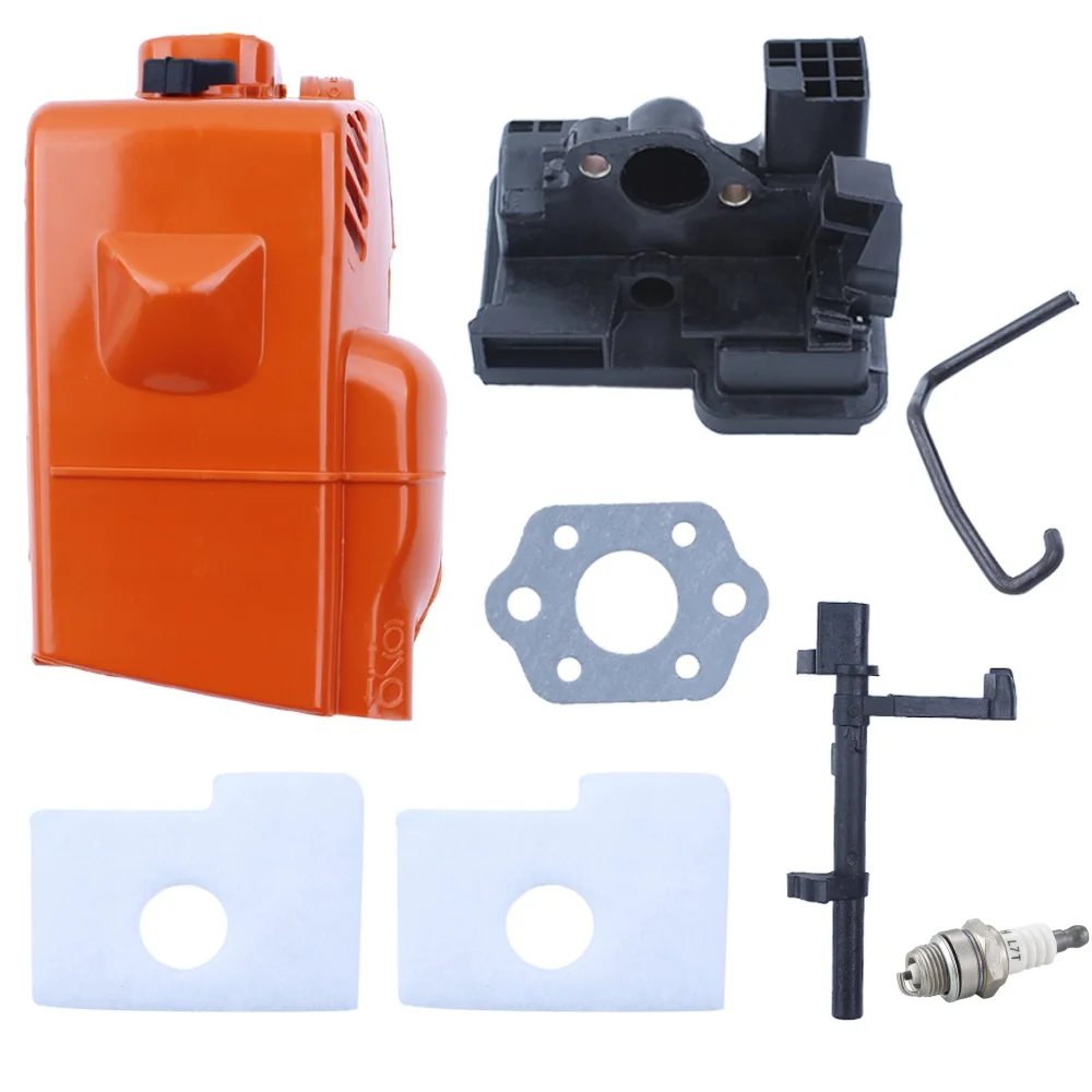 

Верхняя крышка цилиндра двигателя, адаптер карбюратора, комплект воздушного фильтра для STIHL MS180 MS170 MS 180 170 018 017, запасные части для газовой бензопилы