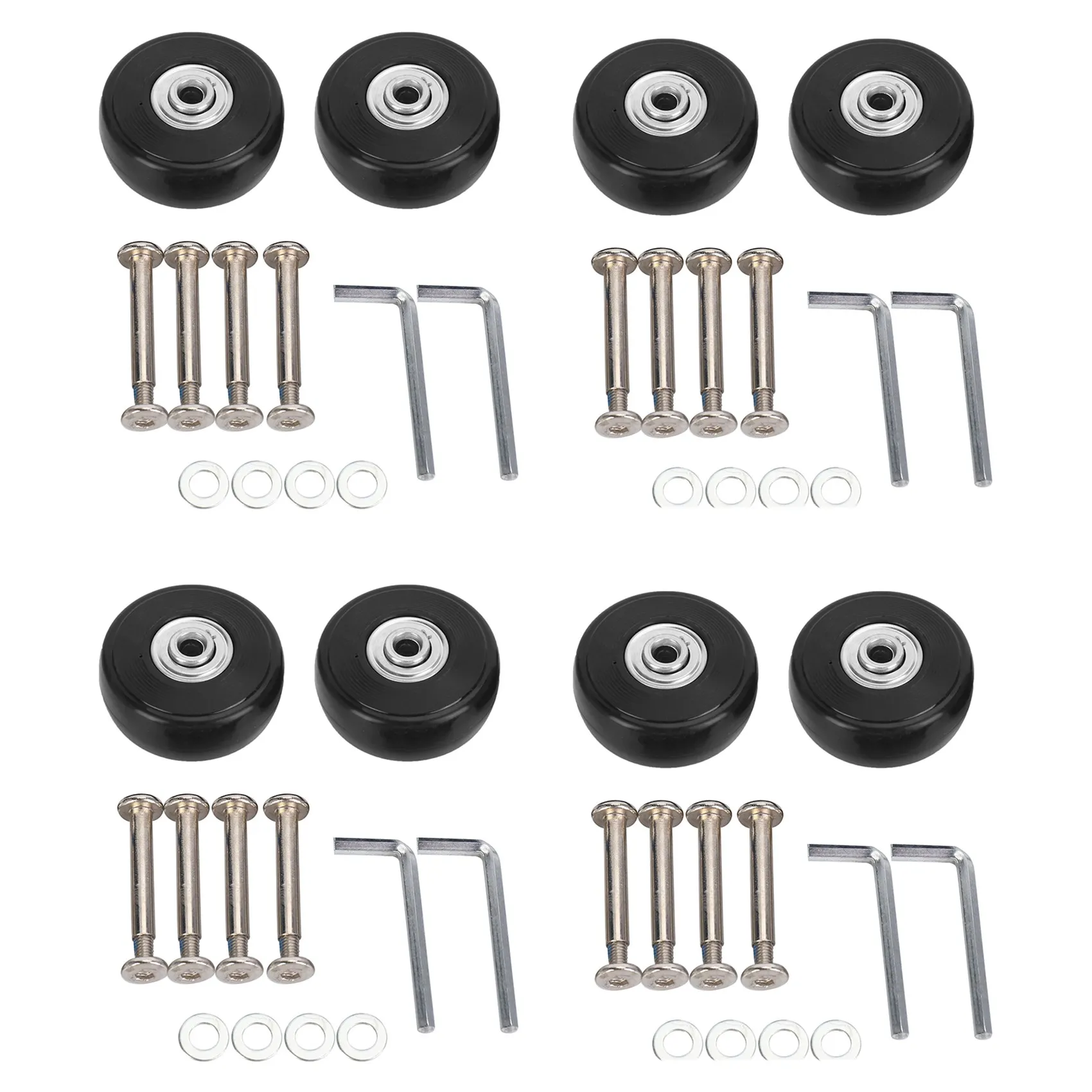 

Unusual 8 Sets Of Luggage Suitcase Replacement Wheels Axles Deluxe Repair Tool 50 X 20 X 6.1 Mm