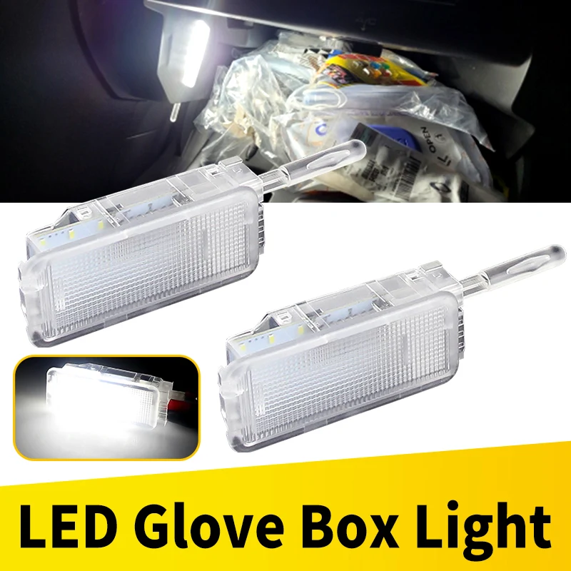 

2Pcs Canbus LED Footwell Glove Box Trunk Light For Citroen C2 C3 C4 C5 C6 C8 DS3 Saxo Picasso(CA334) For Peugeot 206 207 307