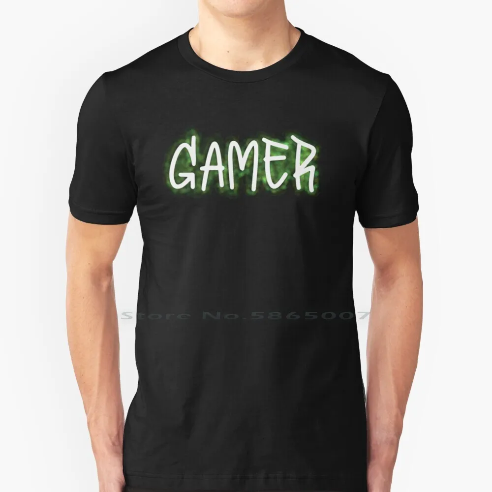 Gamer T Shirt 100% Cotton Video Games Ps4 Ps5 Nes Pc Gaming Gamer Girl Text Kids For Men Fornite Warzone Destiny 2 Twitch