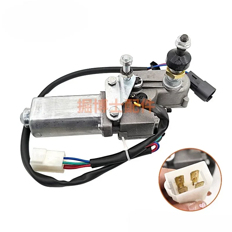 Excavator Wiper Motor For Komatsu PC56-7 PC55-3 Wiper Blade Assembly