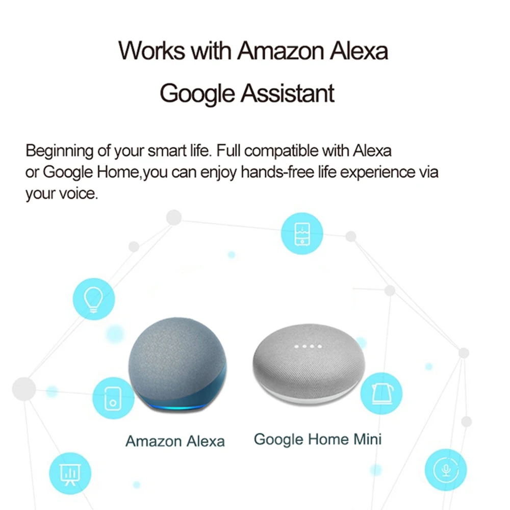ZigBee Wifi Power Strip Tuya Smart Plug Smart Home Protezione contro le sovratensioni Cavo di prolunga Controllo vocale Funziona con Alexa Google Assistant