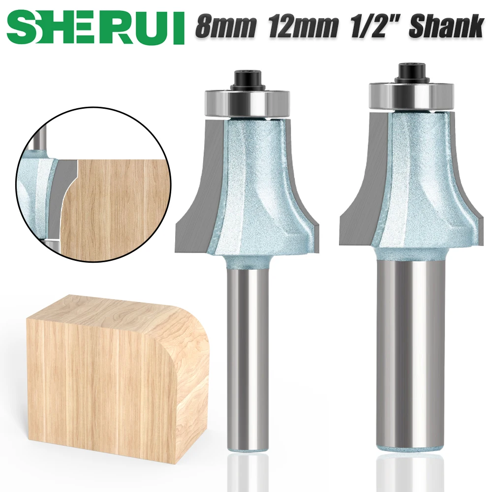 8mm 12mm 1/2′′Shank Undermount Bowl Bit Rouuter Bit Cutting Carbide Alloy With Woodworking Tool