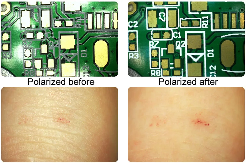 Polarizing USB Microscope 500X Camera Remove Reflection Light Digital Camera Magnifying Glass