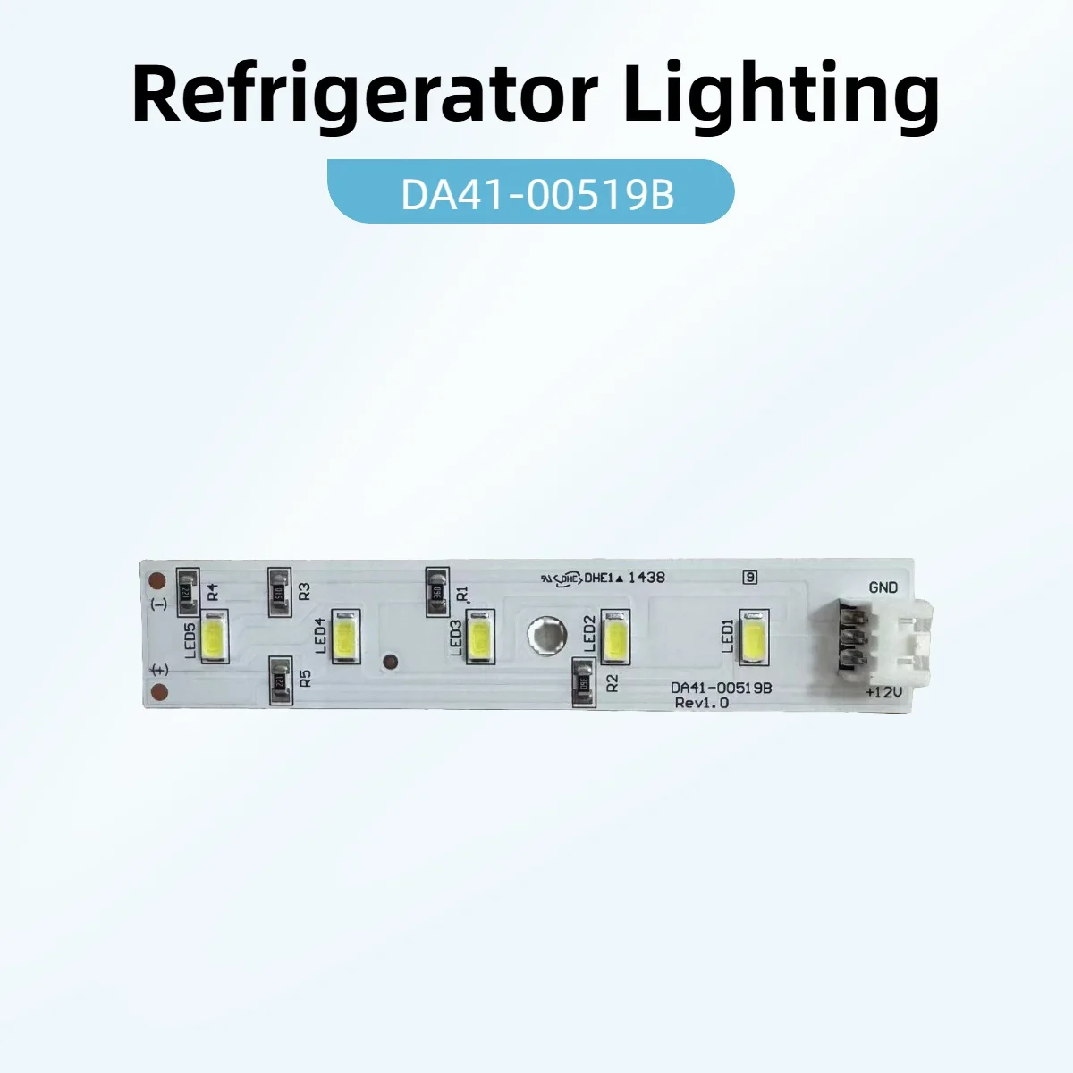 

DA41-00519B/DA41-00519A для холодильника Samsung, холодильника, морозильной камеры, светодиодные фонари, освещение, запасные части, аксессуары