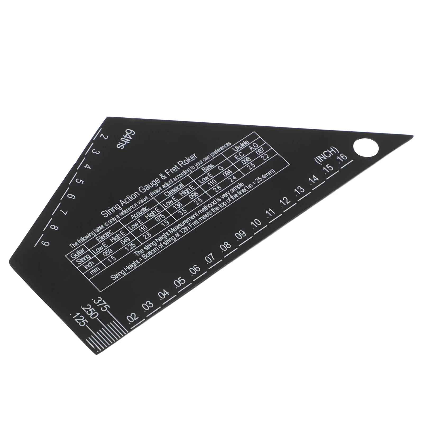 

Guitar Repair Tools Fret Leveling Gauge Guide Action Ruler Electric Measuring Leveler
