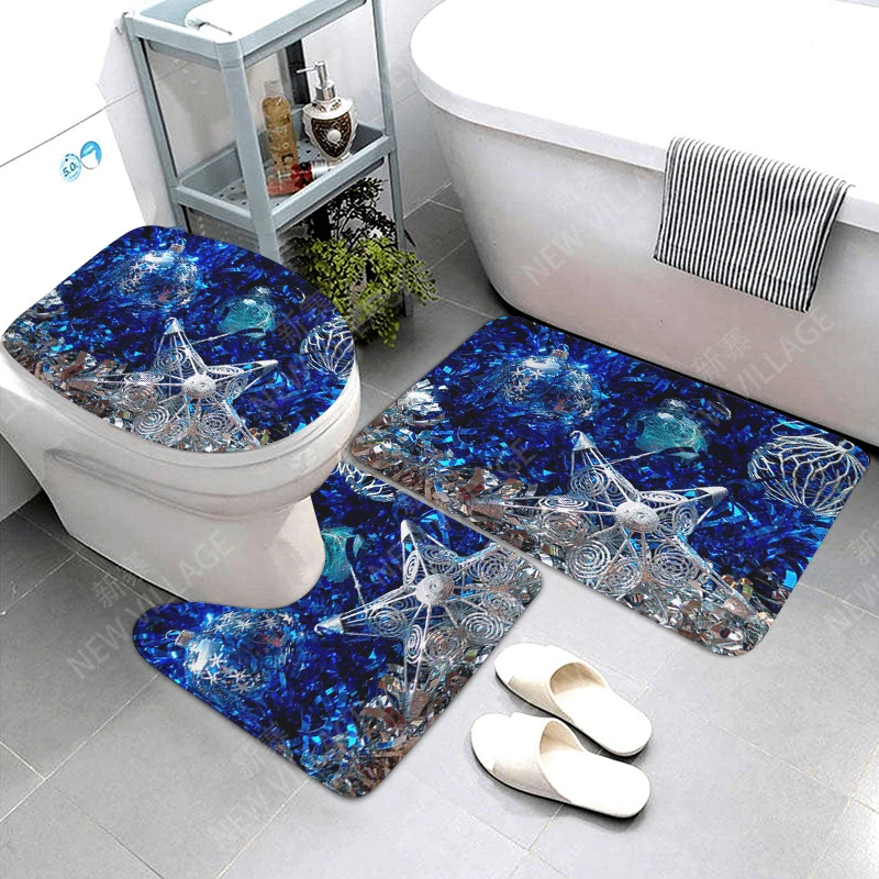 home bathroom floor mats Christmas animals Bath Foot mat modern bathroom accessories rug Toilet mat Bathtub anti-slip carpet