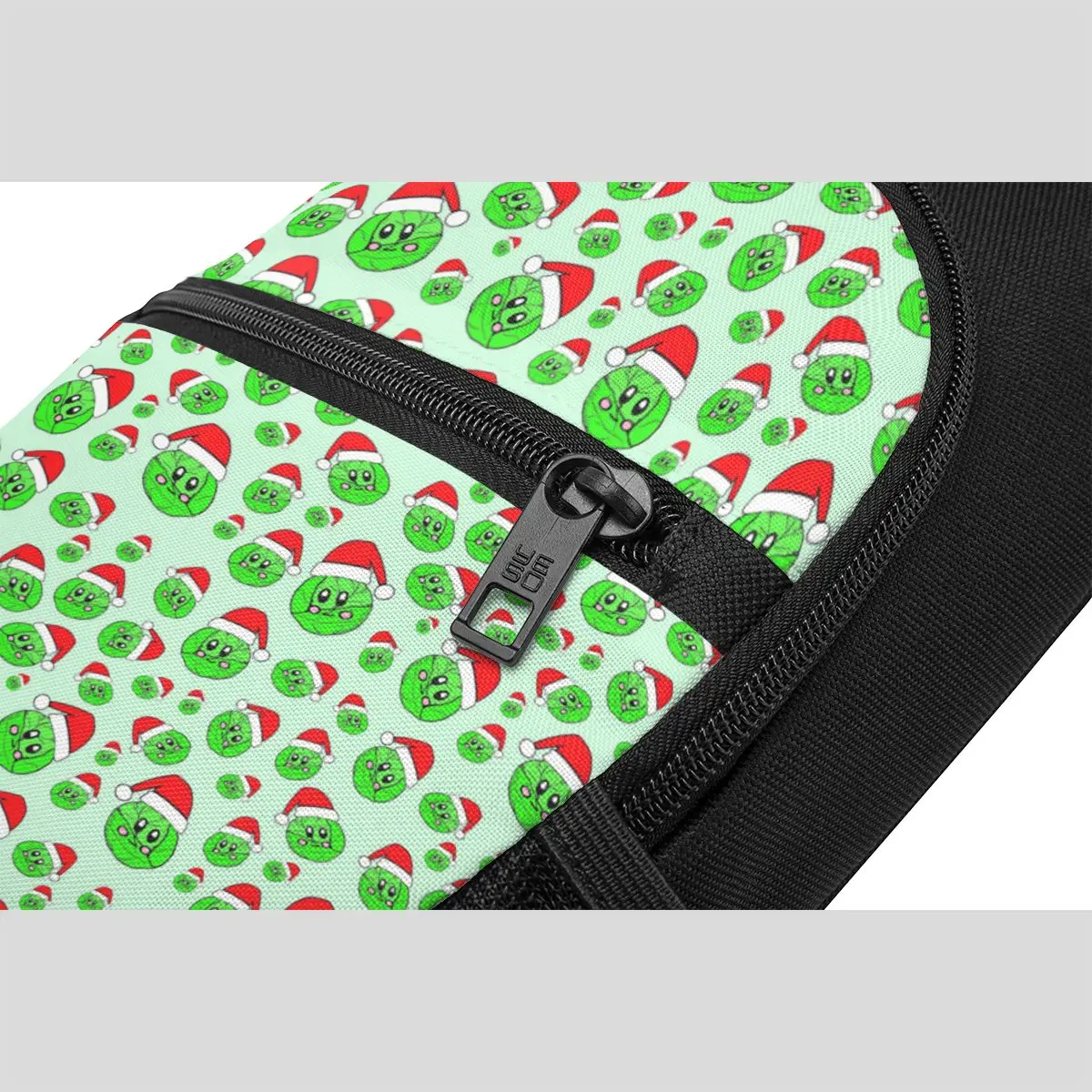 Christmas Brussels Sprouts Chest Bag Men Sling Crossbody Backpack Chest Bag Traveling Hiking Daypack Shoulder Bag