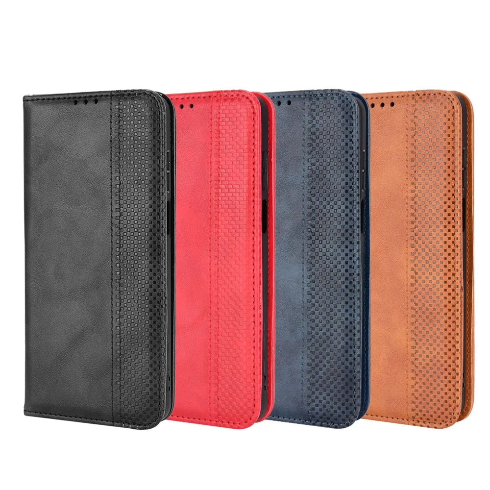 Flip Retro Style Leather Magnetic Closure Phone Cover For Motorola Moto E13 E14 E20 E22 E32 4G Wallet Fall prevention Phone Case image 6