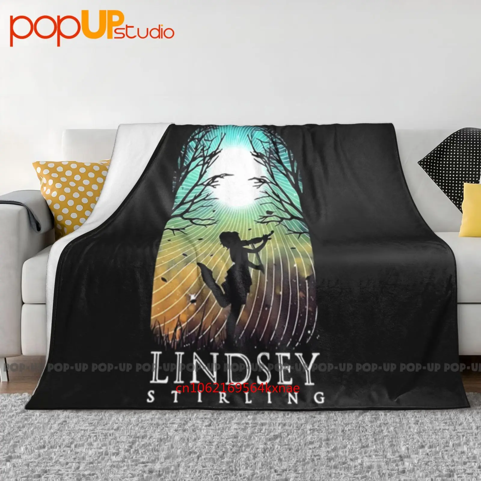 Lindsey Stirling Tultex Ladies Cut Music Box Tour Ultra-Soft Blanket Quilt Winter Sofa Cover Bed Covers