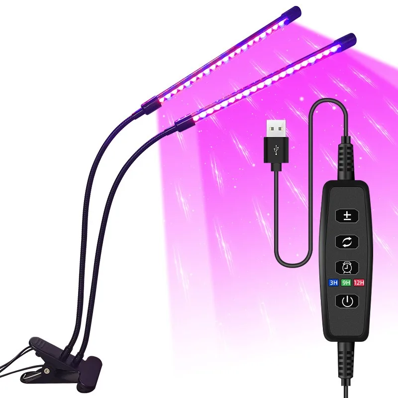 USB LED Plant Grow Light Indoor Garden 10 dimbare niveaus Grow Light Volledig spectrum Timer Instelling Hydrocultuur Kas 3H/9H/12H