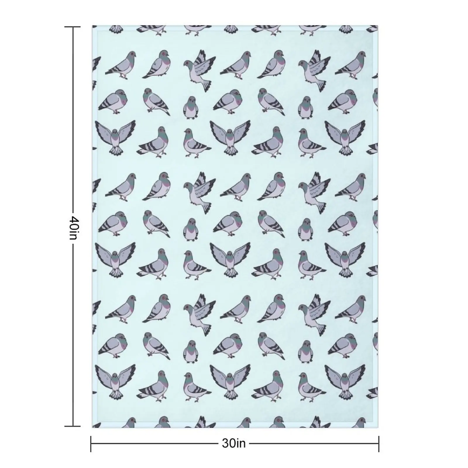 Cute cartoon Pigeons pack Throw Blanket Heavy Luxury Designer Giant Sofa Multi-Purpose Thermal Bed Blankets