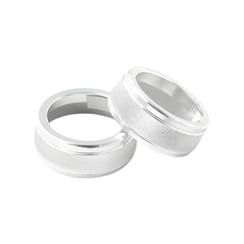 

02DE Knob Decorative Circle Interior Decoration Rings Stylish Control Knob Cover Vehicle Accessoires Suitable for Car
