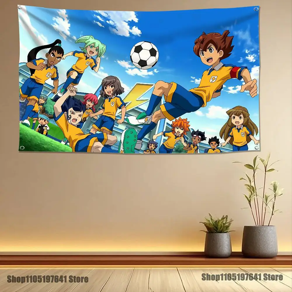 أنيمي I-InazumaS أحد عشر عالية الجودة العلم نسيج راية غرفة نوم غرفة المعيشة بار ديكور جدران الحفلات الاستخدام في الهواء الطلق