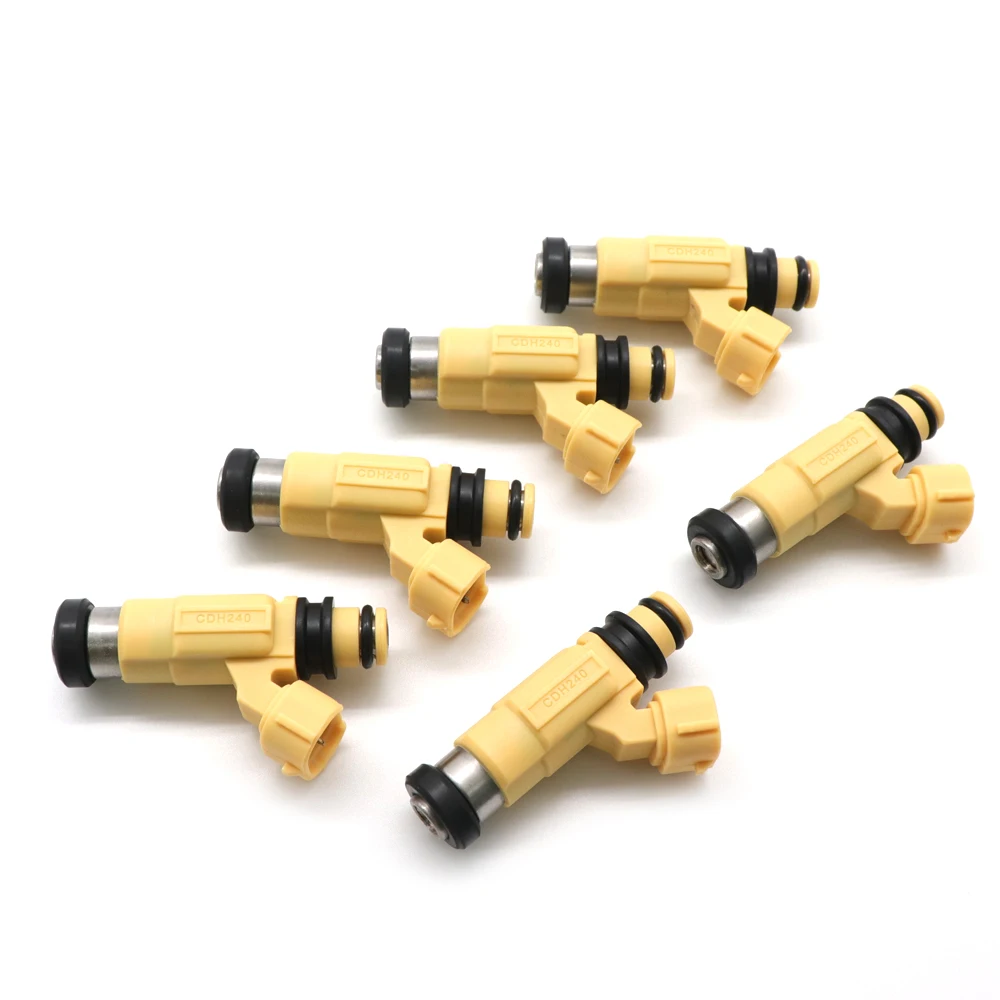 69J-13761-00 69J1376100004/6PCS For Yamaha F200-F225 For outboard 2002-2012 CDH240  New Fuel Injectors Nozzle 69J-13761-00-00