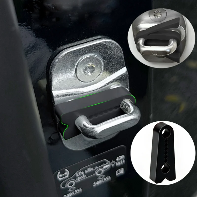 Car Door Lock Silicone Protective Cover Door Lock Shock-absorbing Rubber Pad Anti-collision Sticker - Comprehensive Protection