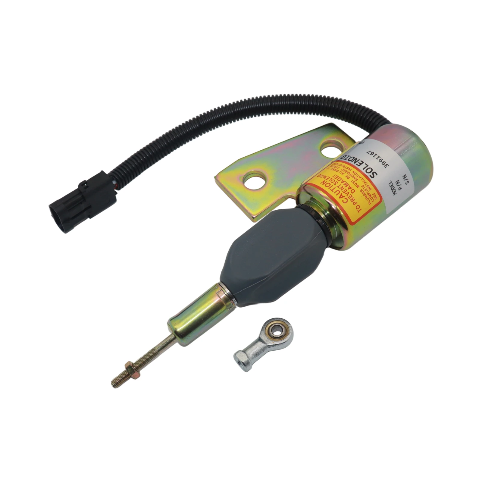 

12V Fuel Shut Off Solenoid 3964627 Compatible for CUMMINS 4BT For CASE 1150H CASE MX100 MX120 1840 550G 586E