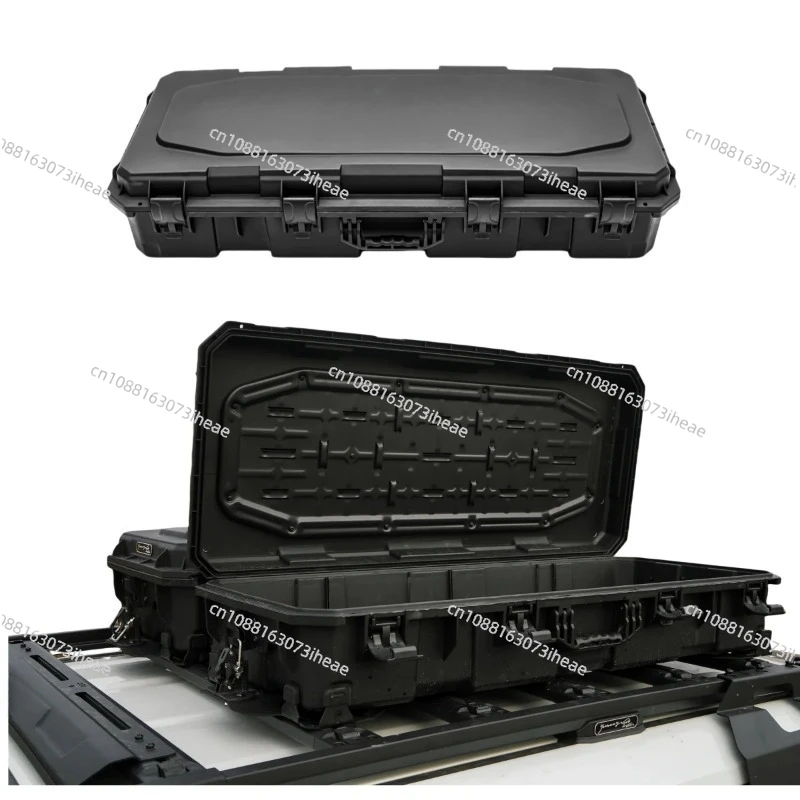 Hard Roof Toolbox 4x4 Storage Accessories Car Roof Luggage Box-110x44x22CM-90L with Simple Mounting Bracket