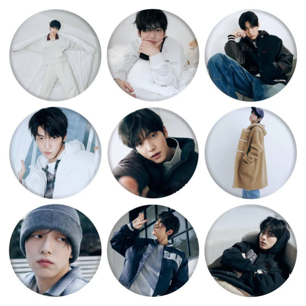 Fashion Soobin Magazine Photo Print Badge Brooches Mirror Keyring Bag Key Pendant Clothing Pins Fans Birthday Collection Gifts