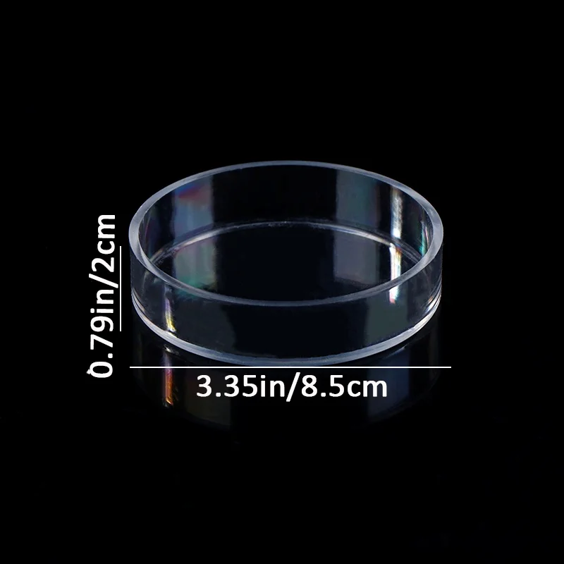 1PC 85mm Clear Glass Glass Petri Dishes Cell Sterile Culture Dish Lab Supplies Feeder Tray Round Container Aquarium