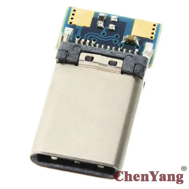 CY USB 3.1 Type C USB-C  DIY 24pin Male Plug Connector SMT type with PC Board