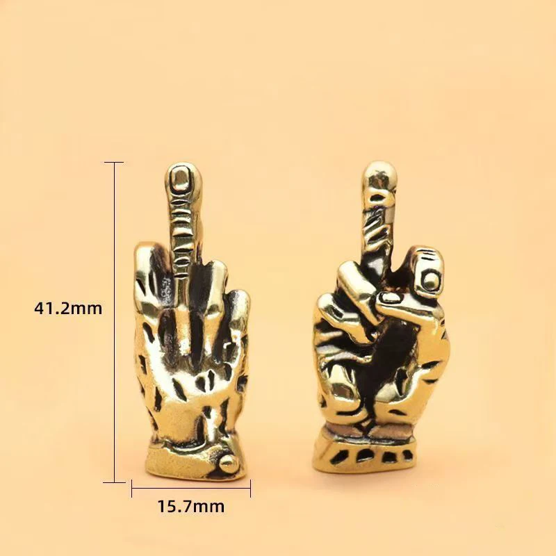 Middle Finger Hand Gesture Modification Key Handle Requires Manual Polishing of Key Holder DIY Home Key Chain Key Head