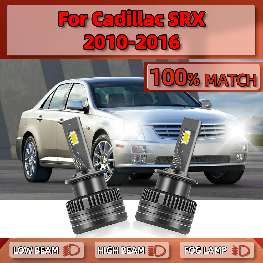 

D2S HID Xenon Headlight Bulbs 25000LM Canbus LED Headlamps 6000K White For Cadillac SRX 2010 2011 2012 2013 2014 2015 2016