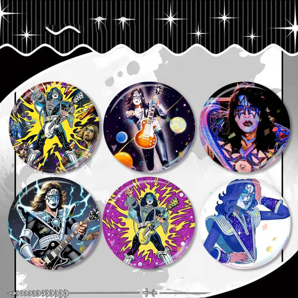 

Singer A-Ace F-FrehleyS Badge 25 32 44 58 75 mm Round Fans Collect Friends Gifts Brooch Souvenir