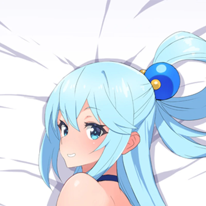 Dakimakura Anime Pillow Case Aqua Double-sided Print Of Life-size Body Pillowcase Gifts