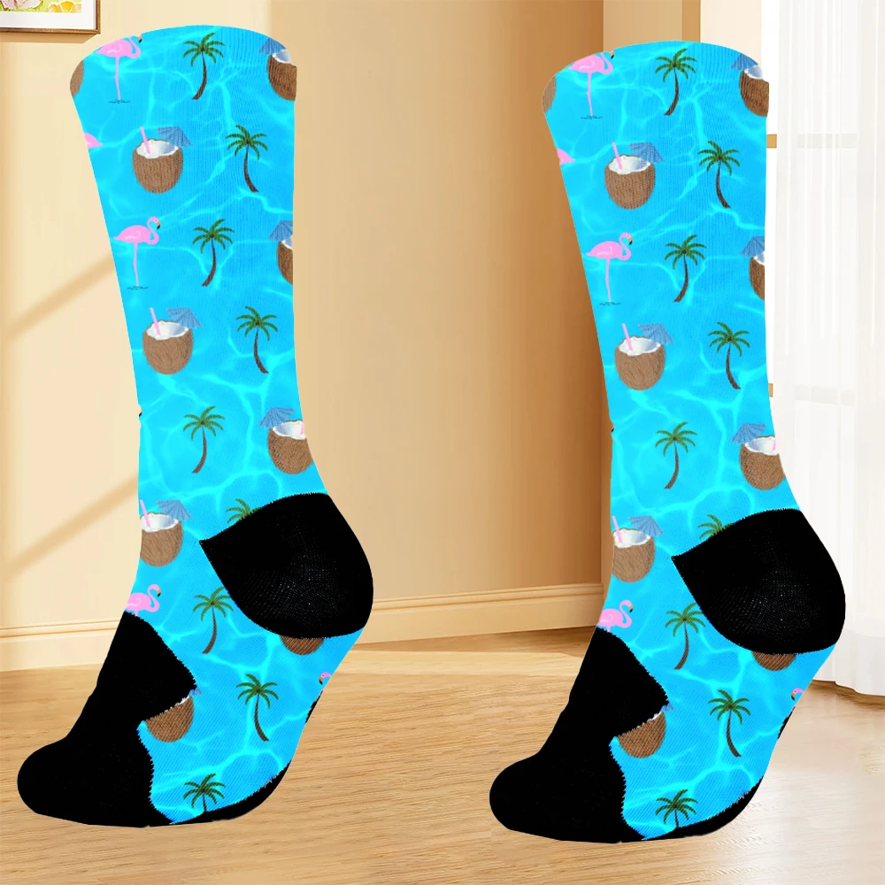 New Fashion Colorful Funny socks Happy Casual Women Socks Dress Harajuku Cute Cartoon Lemon Donut Girl Cotton Socks