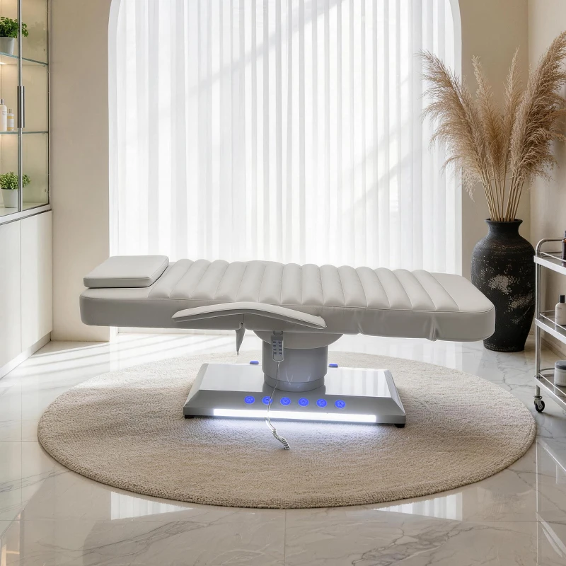 Coofull New Popular Electric Massage Bed Double Control Beauty Salon Furniture Cosmetic Eyelash Bed Electric Beauty Bed
