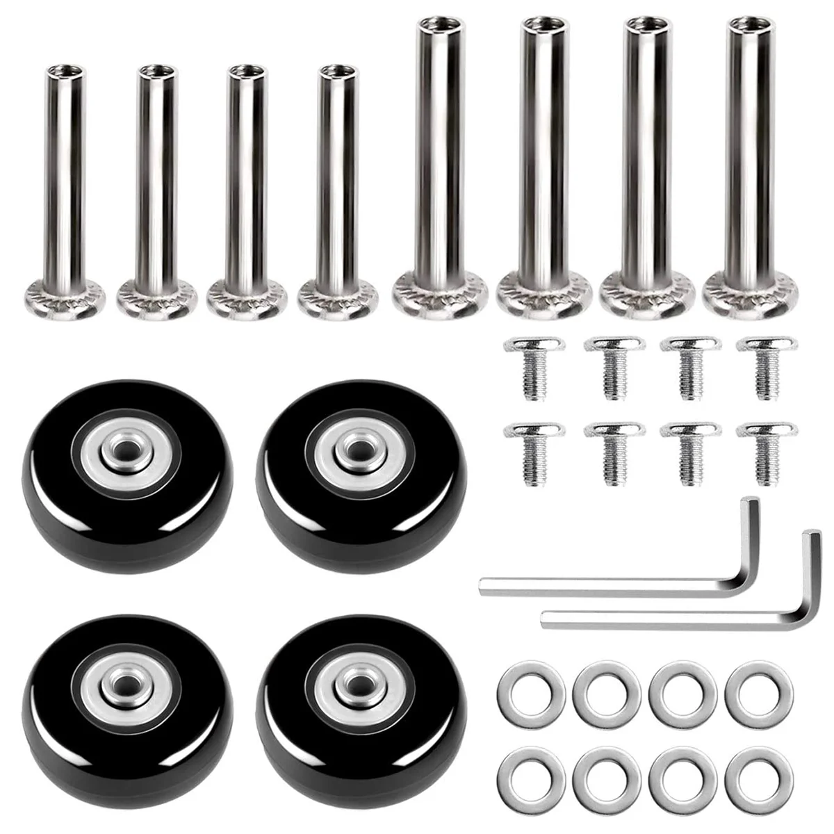 30 Pcs Trolley Case Casters Mute Luggage Wheels Accessories Kit Travel Bags Repair Tool Suitcase Replacement