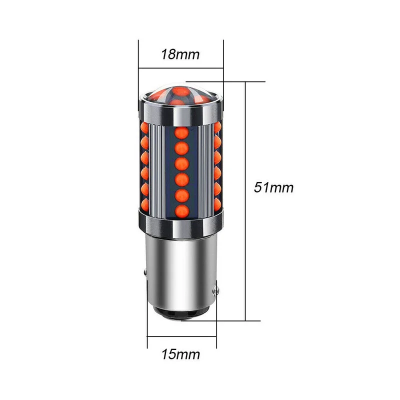 2 قطعة/مجموعة الأحمر 1157 BAY15D COB LED لمبات سيارة العالمي السوبر مشرق سيارة وقف وقوف السيارات الفرامل ضوء الذيل مصباح التباطؤ مصباح إشارة