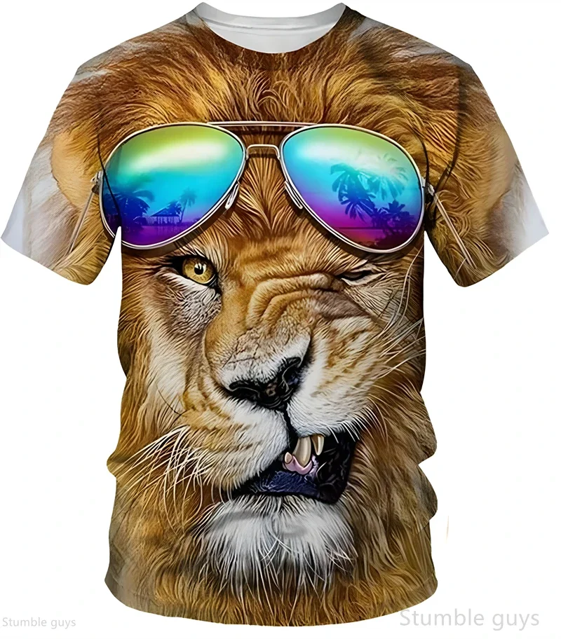 Herren Mode Casual Sport T-Shirt Sommer Anime-Print Locker Sitzend Kurzarm Leicht Bequem Übergroßes Jersey-Oberteil