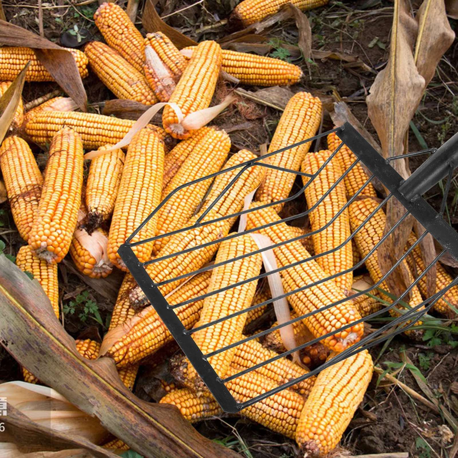 

Farm Metal Corn Shovel Multipurpose Portable Gardening Trowel Soil Screening Plant Transplanting Garden Digging Agricultural