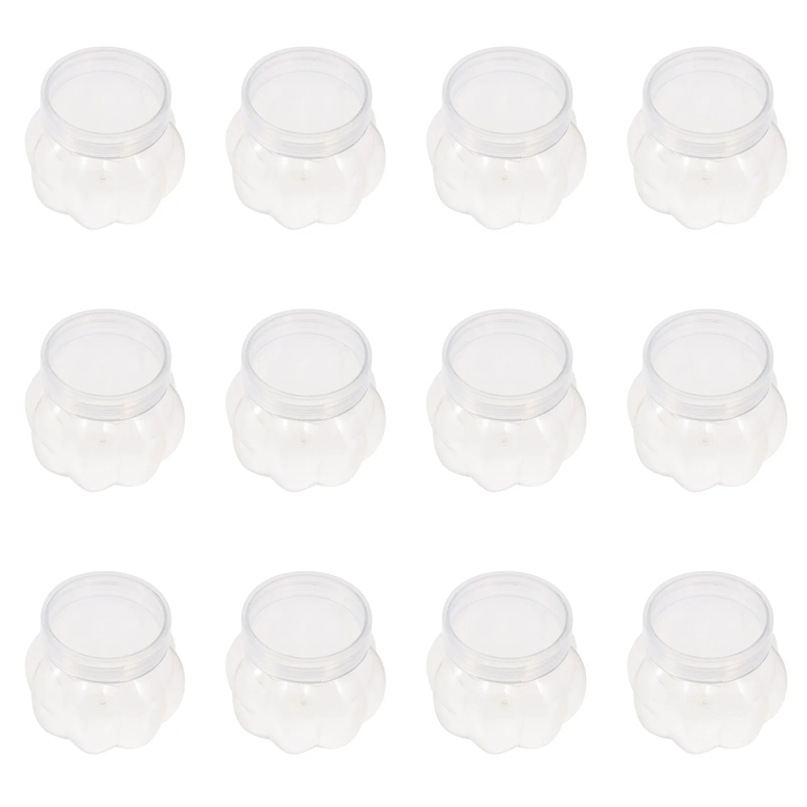

12Pcs Pet Jar Plastic Sealed Storage Canisters for Honey Jam Tea Candy Airtight Containers Sealed Jar Storage Jars