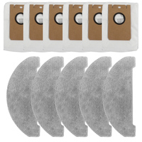 11Pcs/Set Mop Cloth Dust Bag Replacement For Cleanova W11 Self-Emptying Robot Vacuum Cleaner Spare Parts Accessories